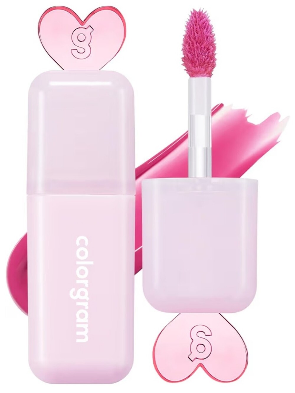 COLORGRAM Juicy Drop Tint 06 Nice Plum - Pink Heart Lid
